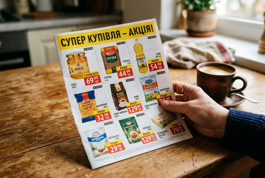 A chain's flyer with promotional prices